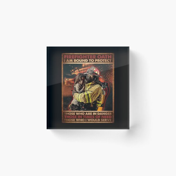 Item preview, Firefighter Oath I Am Bound To Protect designed and sold by dellonszpakw.