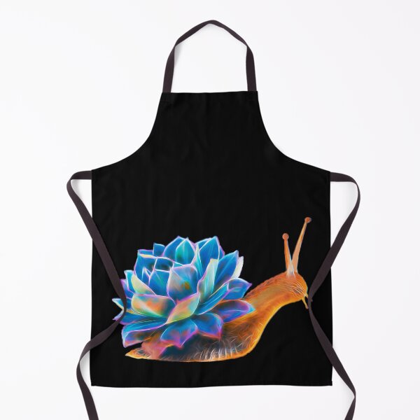 Item preview, Colorful Iridescent Glowing Blue Succulent Cactus Snail Art designed and sold by Cawaiico.