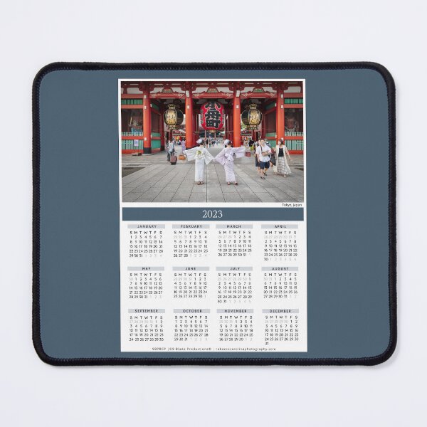 Item preview, 2023 Calendar | Year-At-A-Glance | Asakusa, Tokyo, Japan | Posing at Senso-Ji Temple  designed and sold by 9BPRCP.