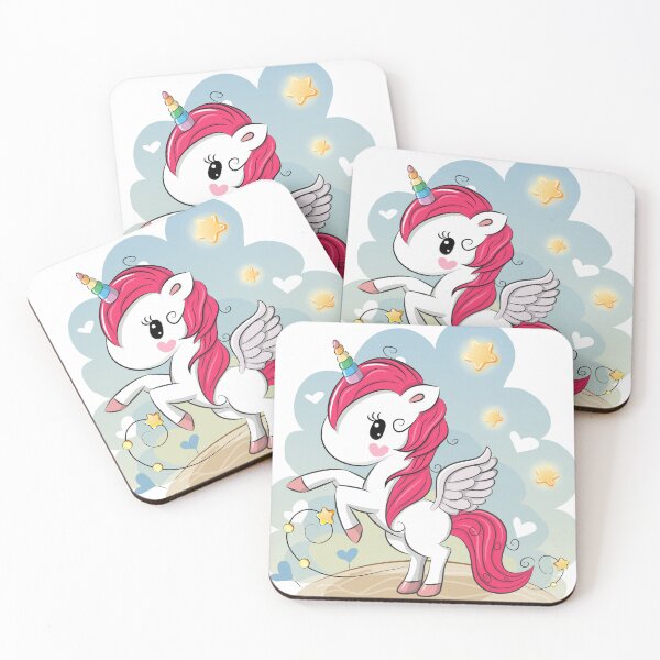 Item preview, Cute pink unicorn designed and sold by ovii-fashion.