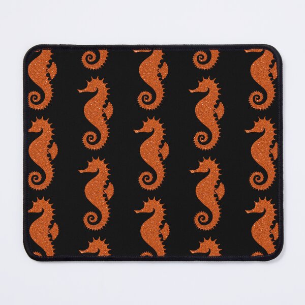 Item preview, Burnt Orange Faux Glitter Seahorse designed and sold by Felicity-K.