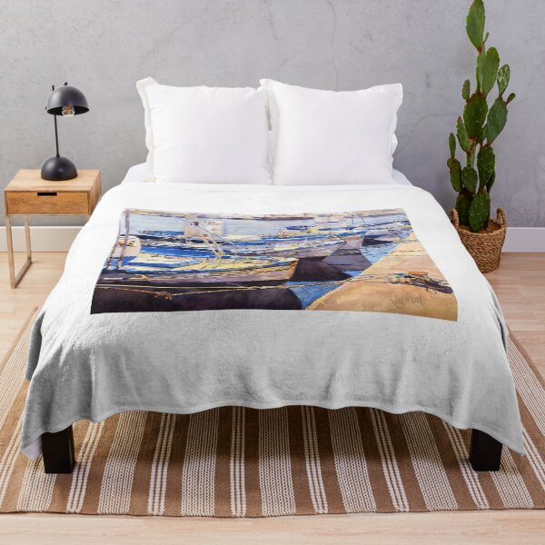 Item preview, Boats In The Fishing Port, Almeria designed and sold by Margaret Merry.