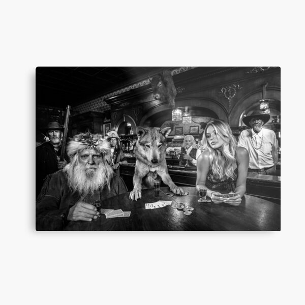 David Dog Player Metal Print