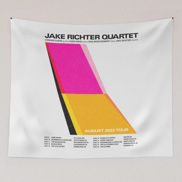 Artikelvorschau, Jake Richter Quartett August 2022 Tournee entworfen und verkauft von AnastasiosLoiz.