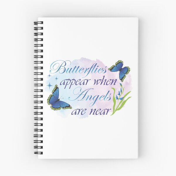 Item preview, Butterflies Appear When Angels Are Near - Inspirational Quote designed and sold by WisdomInspired.