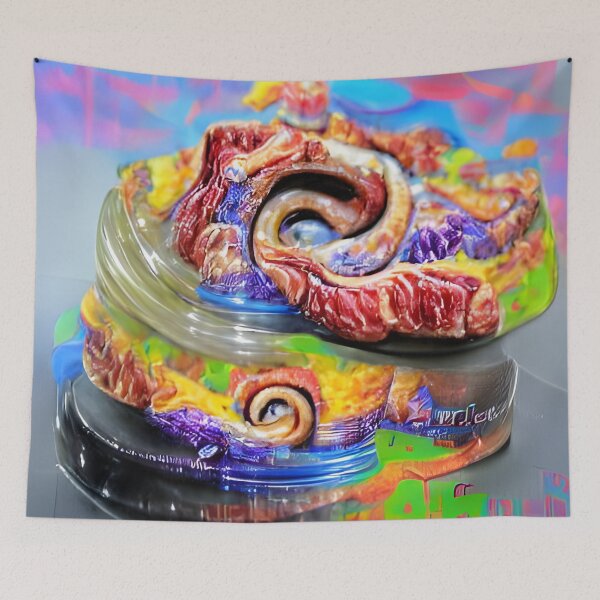 Artikelvorschau, 2CB Burger – Psychedelische Visuals entworfen und verkauft von NomadicCreative.