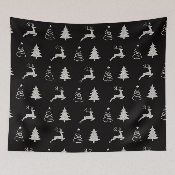Item preview, Silver Faux Glitter Christmas Trees and Reindeer Pack designed and sold by Felicity-K.