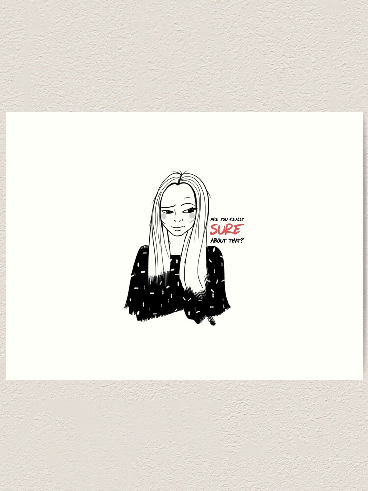 Alternate view of Girl with attitude Art Print