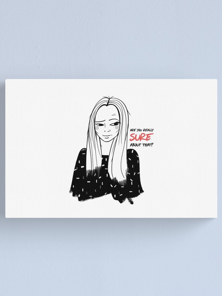 Alternate view of Girl with attitude Canvas Print