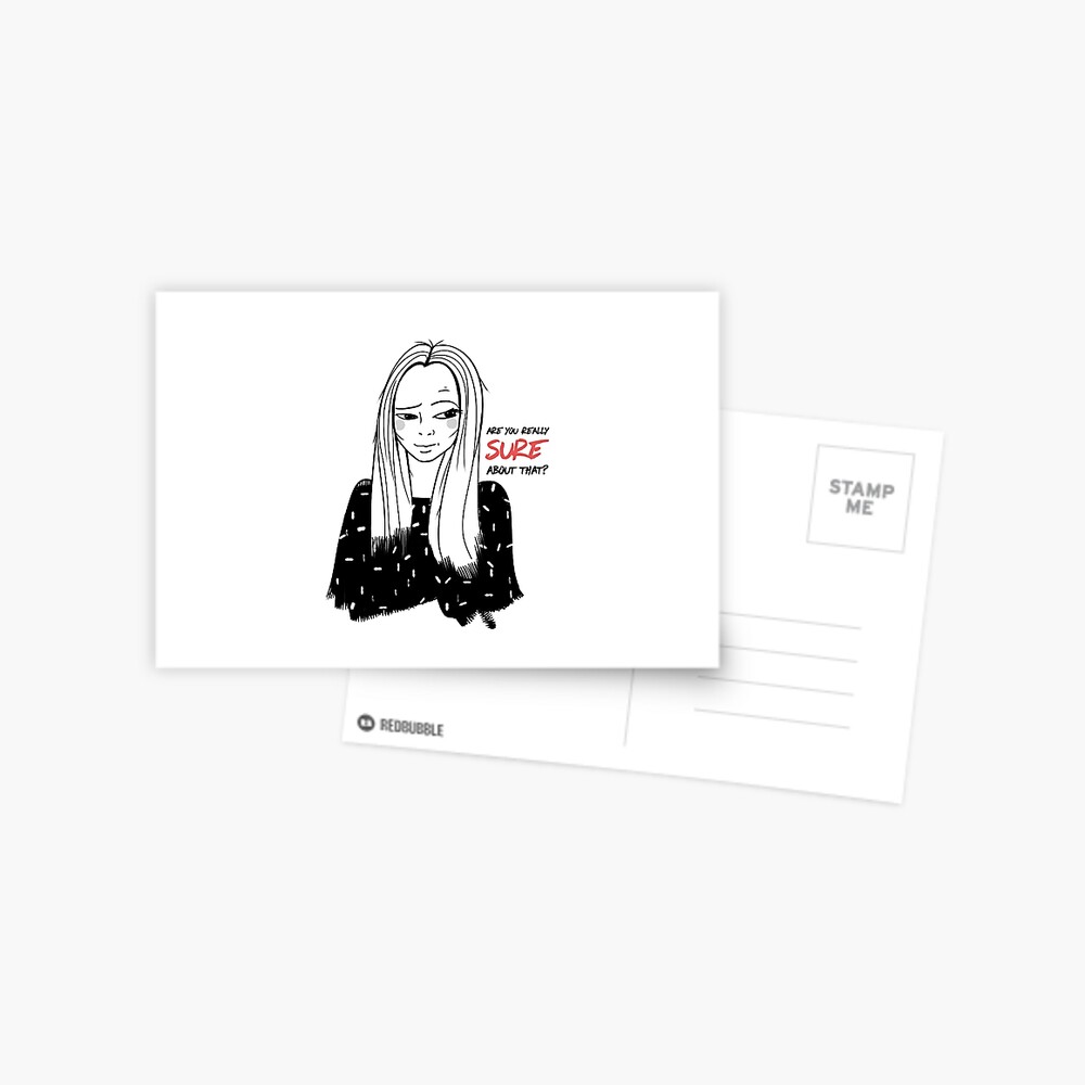 Girl with attitude Postcard