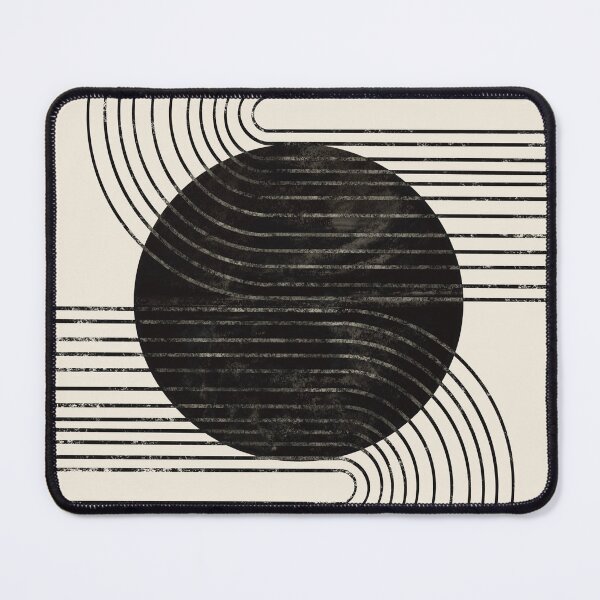 Item preview, Modern Contemporary Composition Minimalist Sunrise Abstract Flow Poster Arch Balance Black Sun Rainbow Mid-Century lines Boho Geometric designed and sold by thanyaj.