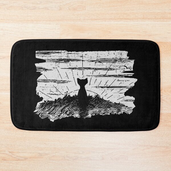 Item preview, Cat Watching Sunset - Vintage Cat Illustration Gift For Cat Fan designed and sold by Myth-Creatures.