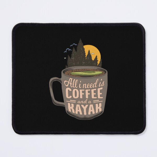 Item preview, Coffee & Kayak Art Gift For Kayaking and Paddling Lovers Classic designed and sold by callar1i.