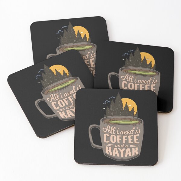 Item preview, Coffee & Kayak Art Gift For Kayaking and Paddling Lovers Classic  designed and sold by callar1i.
