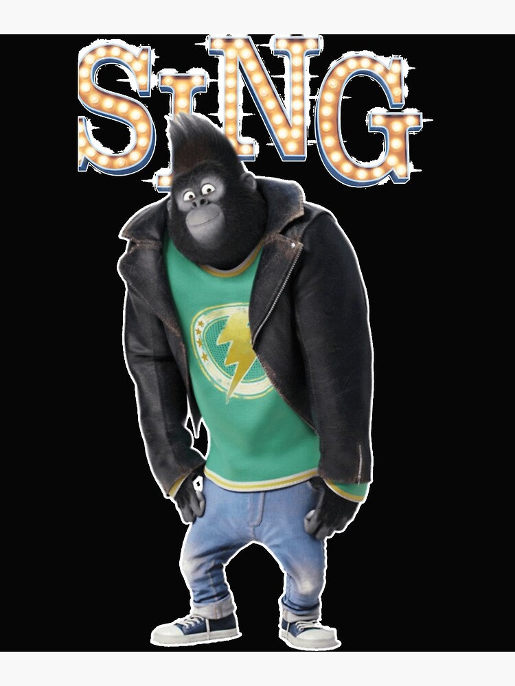 Johnny From Sing Movie Poster For Sale By Marvincox Redbubble 