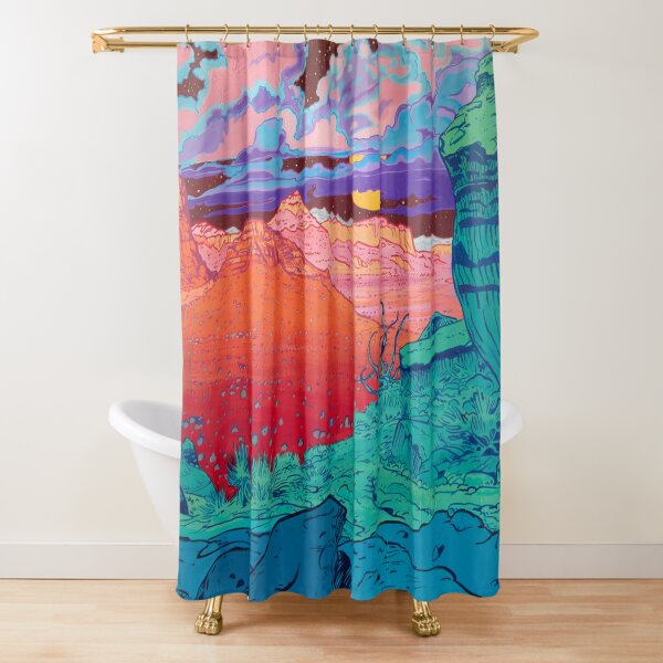 Pink Clouds Shower Curtain