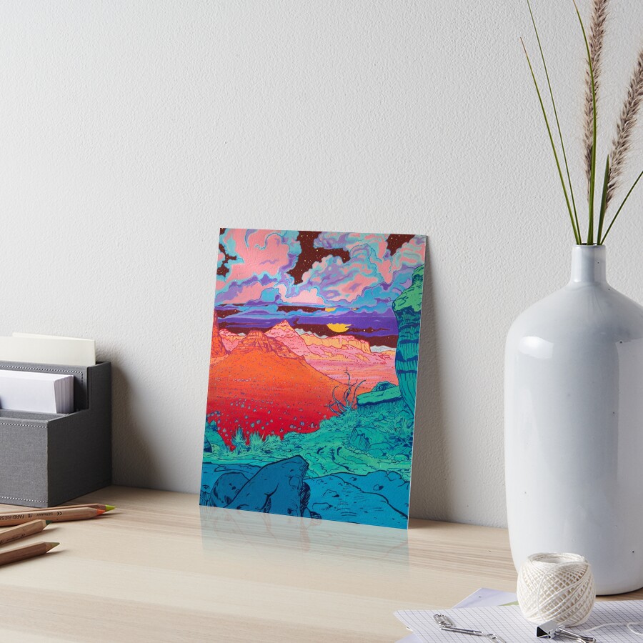 Pink Clouds 2 Art Board Print