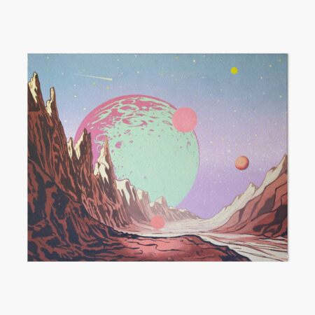 Grüner Mond Galeriedruck