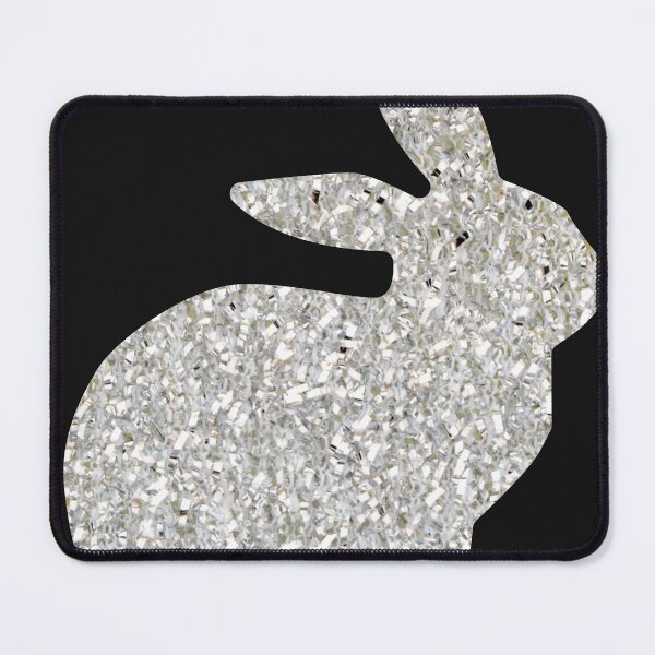 Item preview, Silver Faux Glitter Easter Bunny designed and sold by Felicity-K.