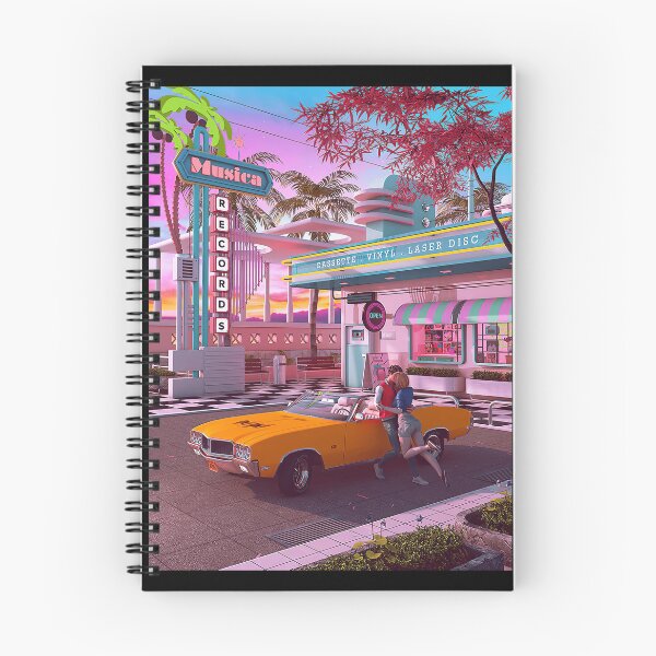 Item preview, First Kiss 80s Nostalgia Vaporwave designed and sold by dellonszpakw.