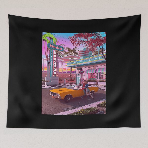 Item preview, First Kiss 80s Nostalgia Vaporwave designed and sold by dellonszpakw.