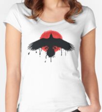 Chloe Price Black / Red Raven - Das Leben ist vor dem Sturm seltsam Tailliertes Rundhals-Shirt