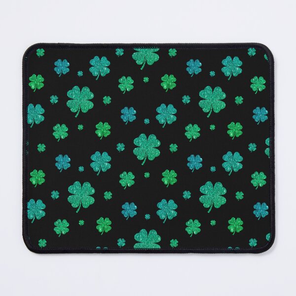 Item preview, St Patricks Day, Ombre Green 4 Leaf Faux Glitter Clovers designed and sold by Felicity-K.