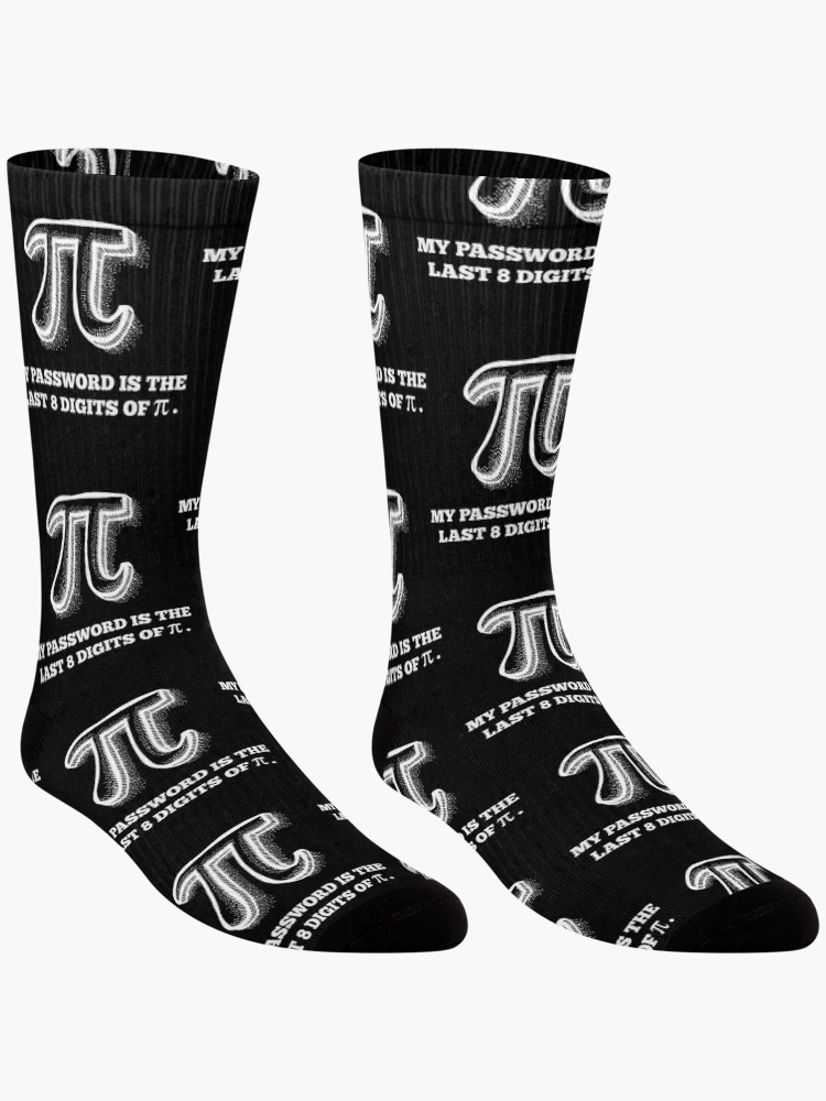 Thumbnail 3 of 5, Socks, Math Computer Informatics Nerd Number Pi designed and sold by Rev-Style.