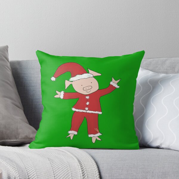 Aperçu de l'œuvre Père Noël, costume de père Noël portant un cochon mignon. Joyeux noël! créée et vendue par PiggingJapan.