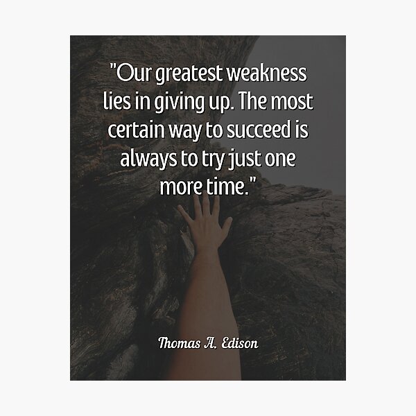 Item preview, Thomas Edison Quote, Motivational And Inspirational Quotes For Attracting Inspirational Thoughts Into Your Life designed and sold by Salman Hino.