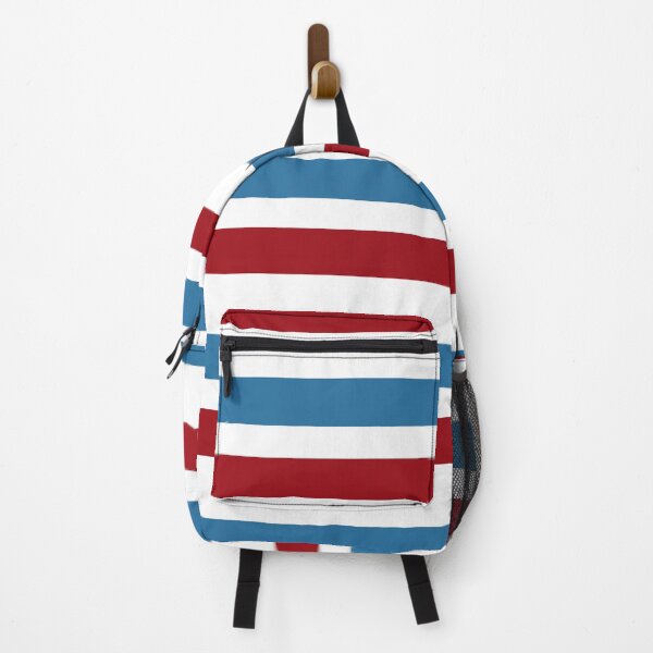 Item preview, Red Blue Retro Stripes - Mod Style designed and sold by TalBright.