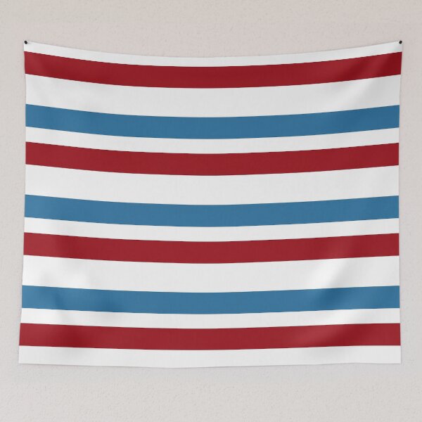 Item preview, Red Blue Retro Stripes - Mod Style designed and sold by TalBright.