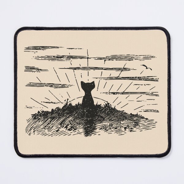 Item preview, Cat Watching Sunset - Vintage Cat Drawing For Cat Lover designed and sold by Myth-Creatures.