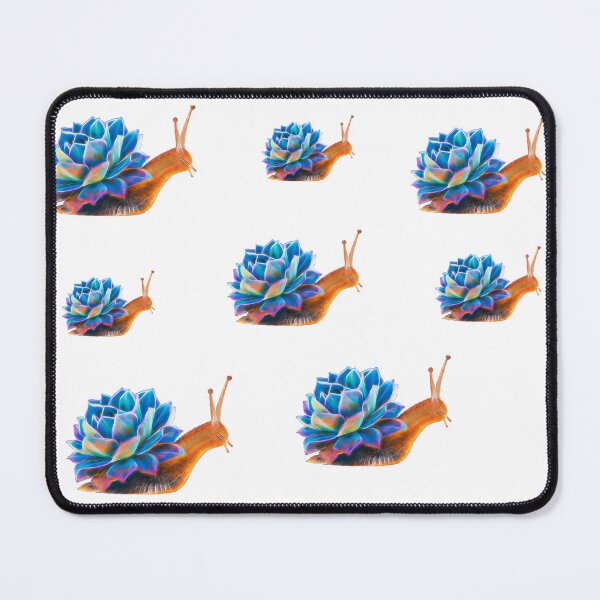 Item preview, Colorful Iridescent Glowing Blue Succulent Cactus Snail Art Bundle Pack designed and sold by Cawaiico.