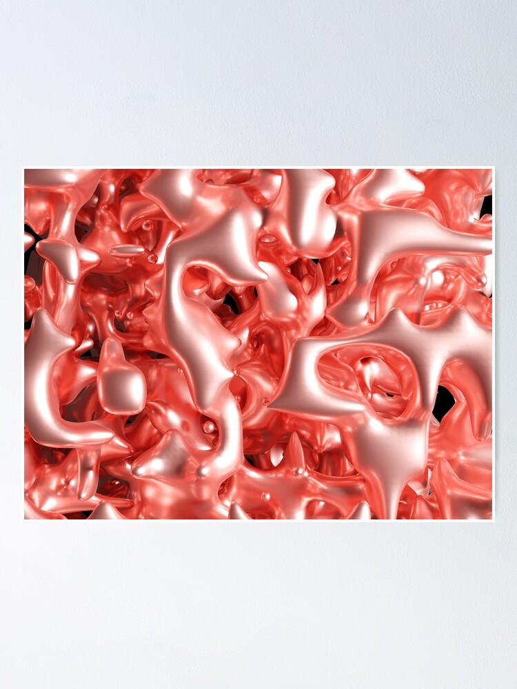 "Rose gold abstract art" Poster for Sale by bradm50 Redbubble