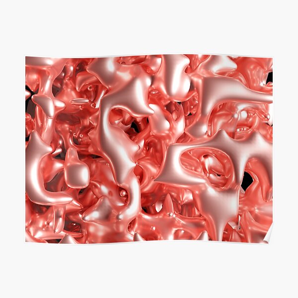 "Rose gold abstract art" Poster for Sale by bradm50 Redbubble