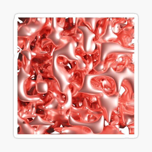 "Rose gold abstract art" Sticker for Sale by bradm50 Redbubble