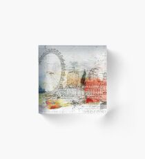 London UK Art - Embrace Life Acrylic Block