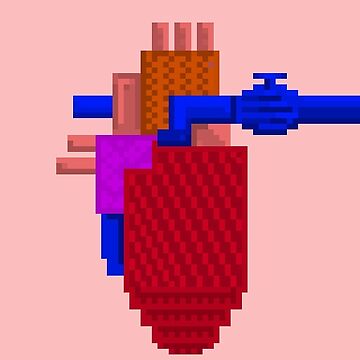 Artwork thumbnail, Pixel Heart Machine by dr-zaius