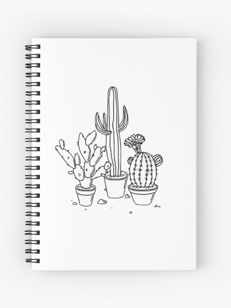 Cuaderno de espiral «Cactus Tumblr» de Rhishiplarry | Redbubble