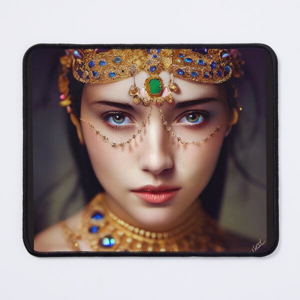 Item preview, Beautiful Exotic Woman Adorned in Gold and Gems designed and sold by JediNeil.