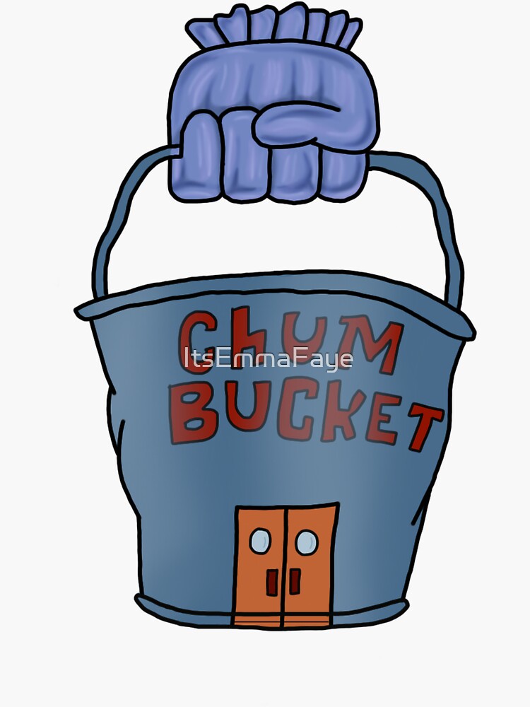 "Chum Bucket" Sticker by FoliumDesigns Redbubble