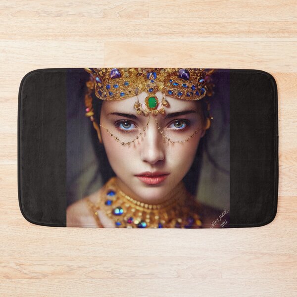 Item preview, Beautiful Exotic Woman Adorned in Gold and Gems designed and sold by JediNeil.