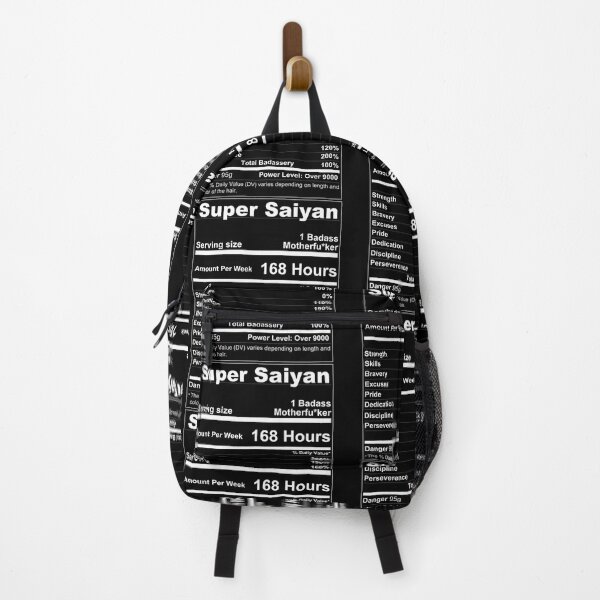 Item preview, Etiqueta nutricional de ingredientes Saiyan - Dragon Ball Motivational Essential designed and sold by blairpdsekl.