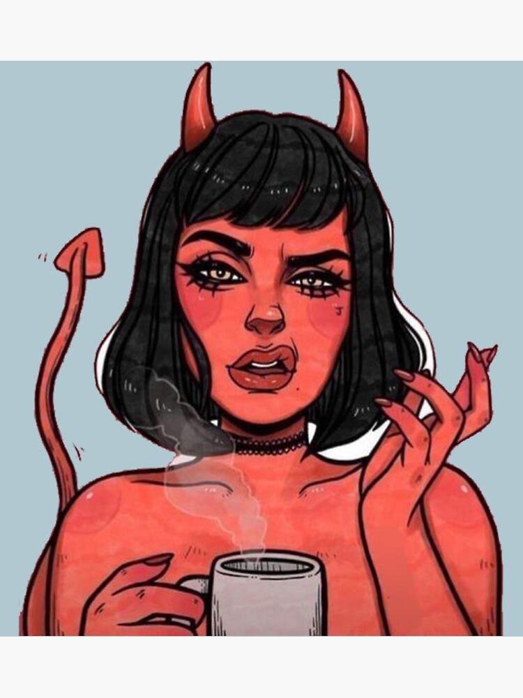 Demon Btch Demon Girl Poster For Sale By Nelliechristi Redbubble