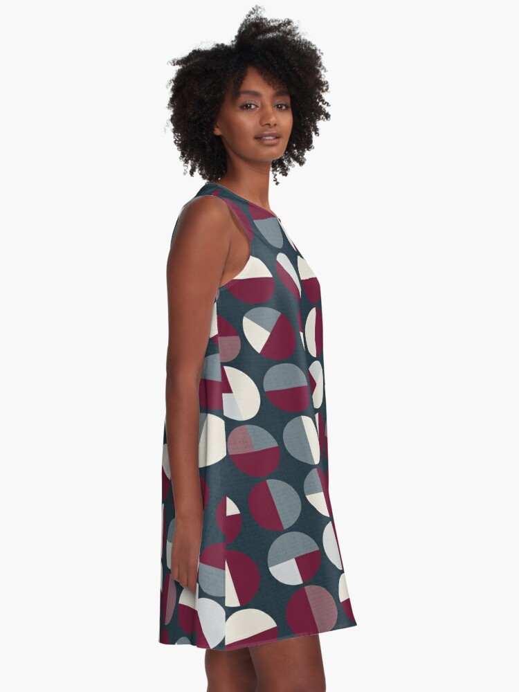 "Pattern Circle Print" ALine Dress by modernistdesign Redbubble