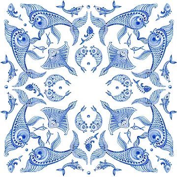 Artwork thumbnail, Fish pattern by Zip-Zup