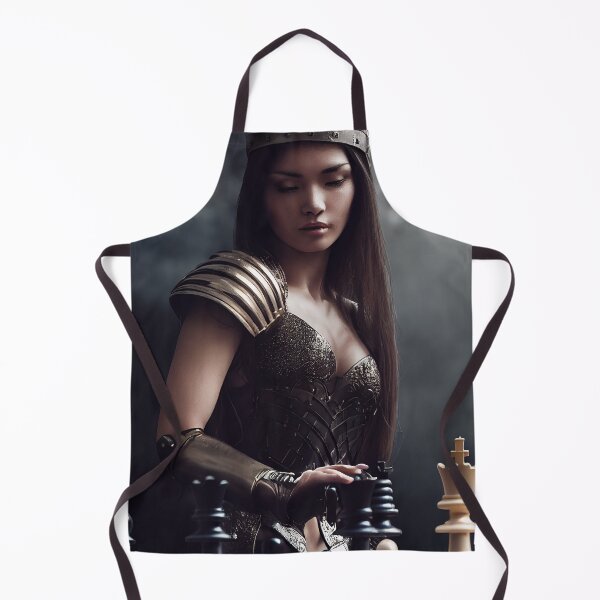 Item preview, queen playing chess designed and sold by Diamant-Co.