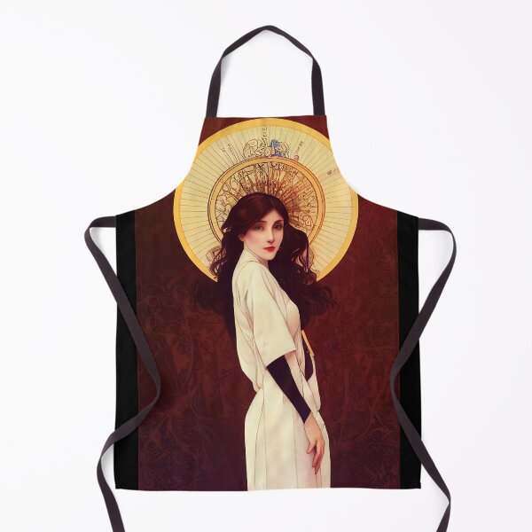 Item preview, Lab Coat Chemistry and Hair against Lab Safety Art Nouveau Style Abstract designed and sold by ARTIFLAVE.
