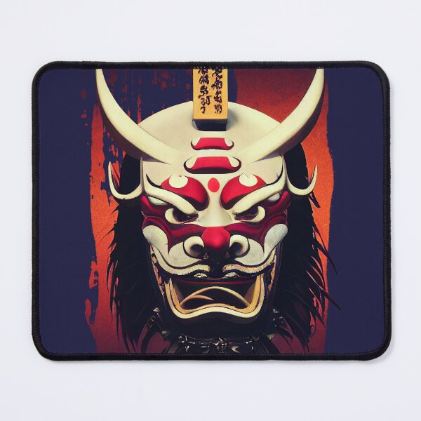 Item preview, Hannya, Japanese Mask (Ukiyo-e Samurai Themed AI Art) designed and sold by ArtificialEye.